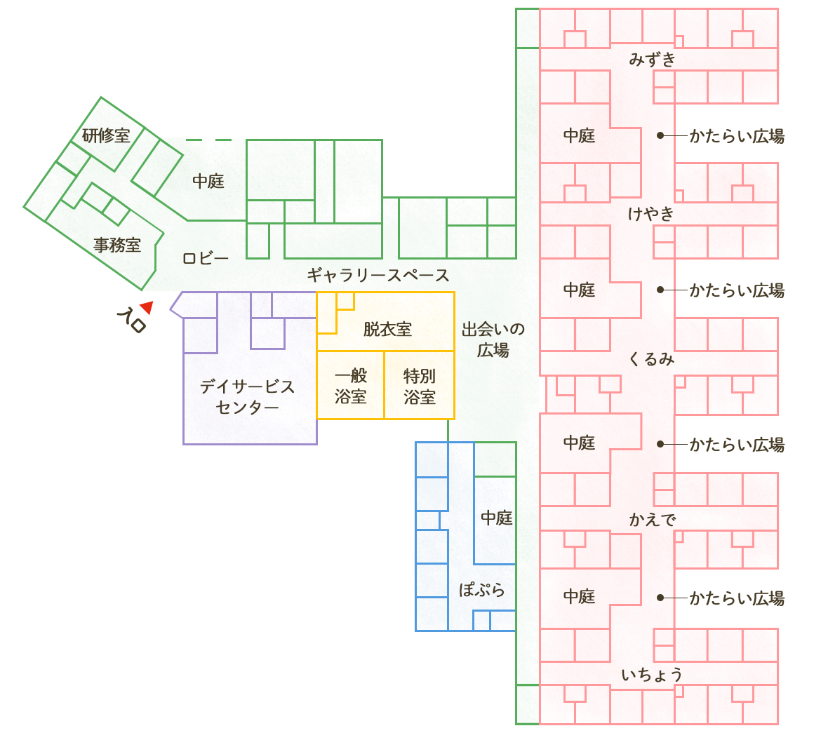 さくら荘施設案内図